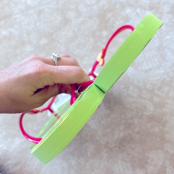 Brand New Disney Park Colorful Fruit Thong Flip Flops Sandals Green Mickey Mouse - Picture 11 of 15